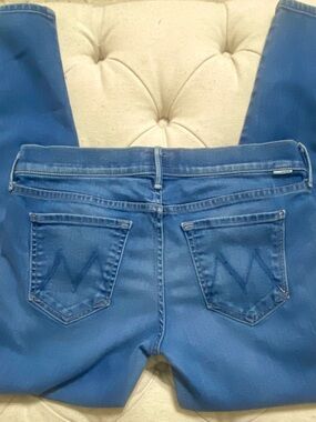 MOTHER Women's Sky Blue Skinny Jeans